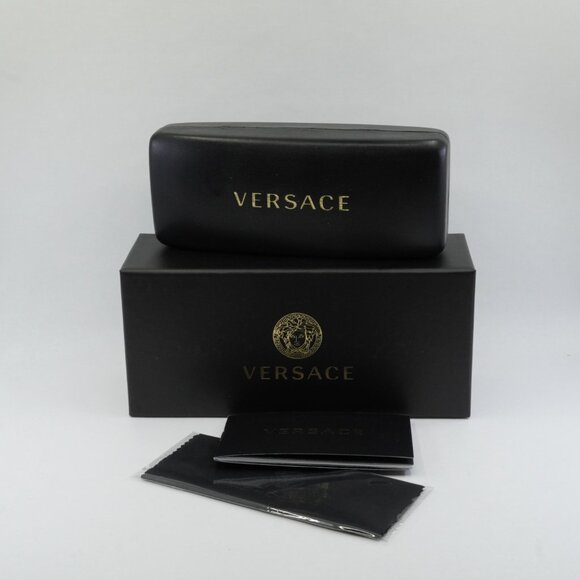 Versace VE4405 GB1/87 Sunglasses Black Square Frame, Dark Grey Lenses - Picture 11 of 11